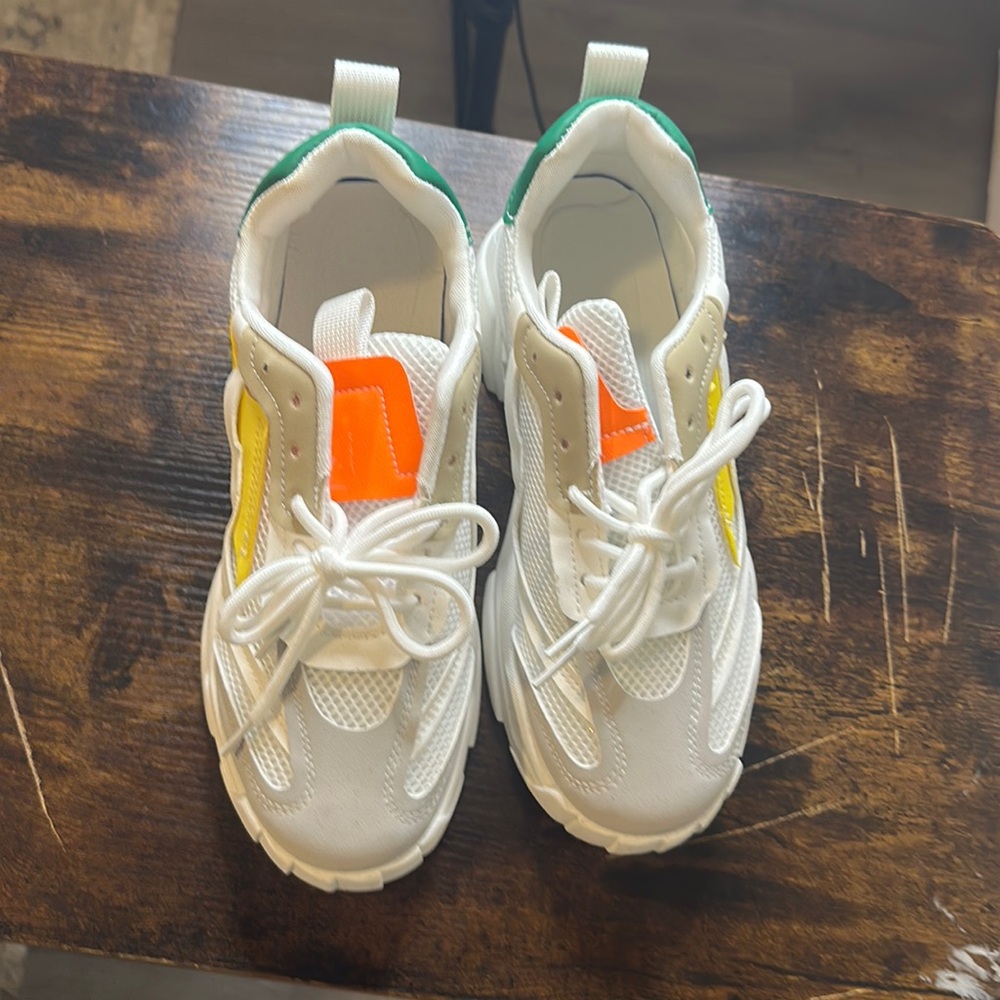 White sneakers